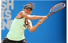 BIRMINGHAM, ENGLAND - JUNE 14:  Casey Dellacqua of Austria in action during the semi-final match against Barbora Zahlavova Strycova of the Czech Republic during day six of the Aegon Classic at Edgbaston Priory Club on June 14, 2014 in Birmingham, England.  (Photo by Jordan Mansfield/Getty Images for Aegon)